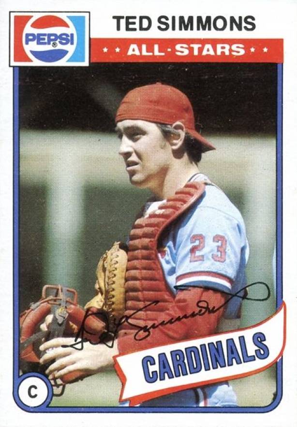 1980 Topps Pepsi-Cola All-Stars Ted Simmons #19 Baseball Card