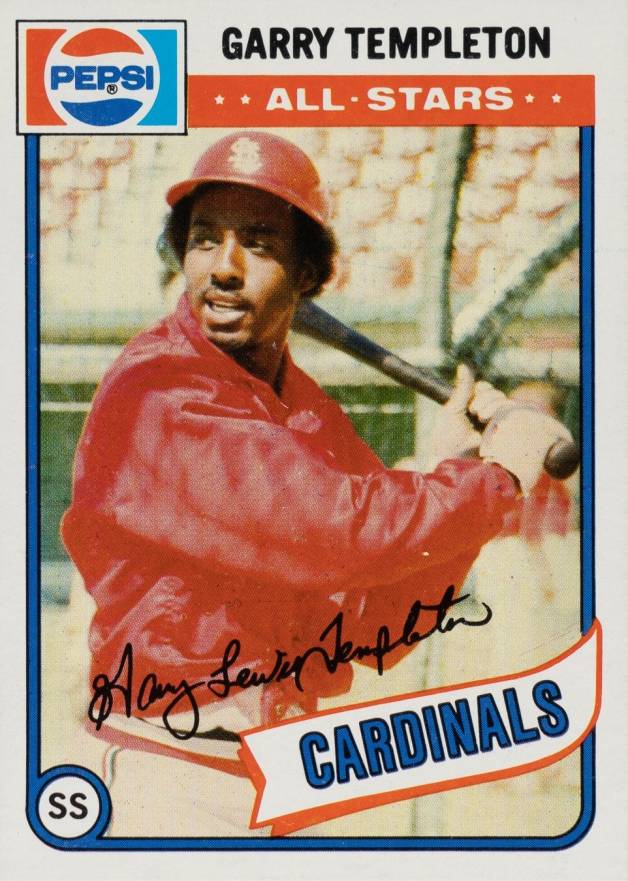 1980 Topps Pepsi-Cola All-Stars Garry Templeton #15 Baseball Card