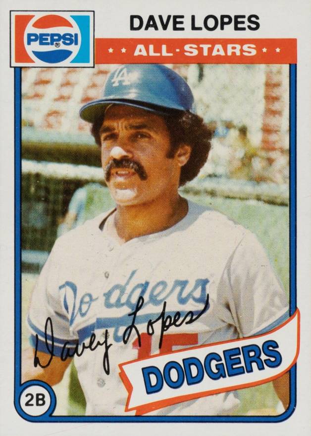 1980 Topps Pepsi-Cola All-Stars Dave Lopes #13 Baseball Card