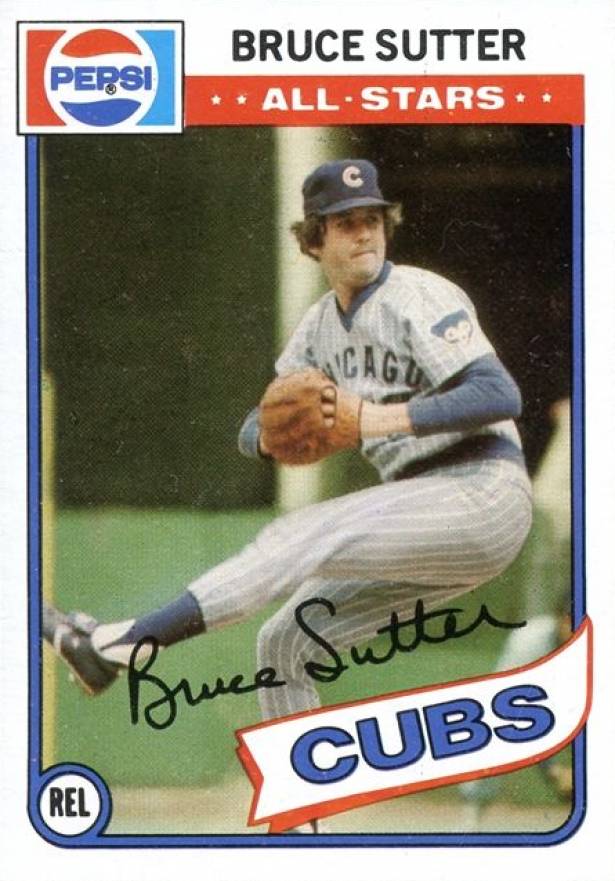 1980 Topps Pepsi-Cola All-Stars Bruce Sutter #22 Baseball Card