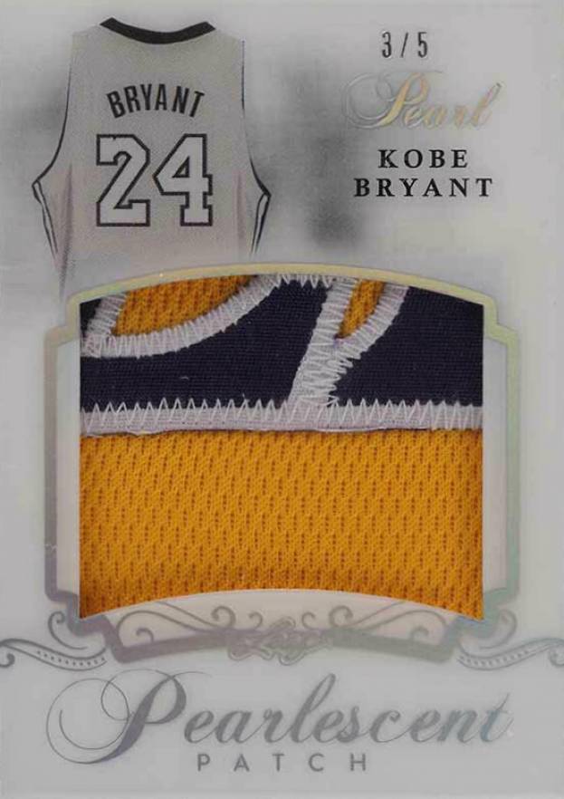 2017 Leaf Pearl Pearlescent Patch Kobe Bryant #PP-18 Basketball Card