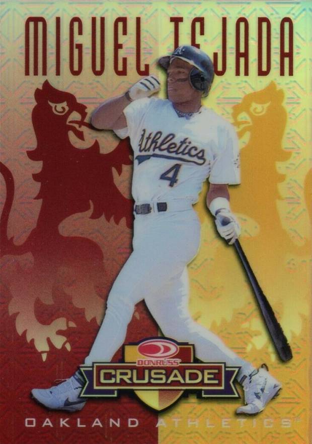 1998 Leaf Rookies & Stars Crusade Update Miguel Tejada #103 Baseball Card