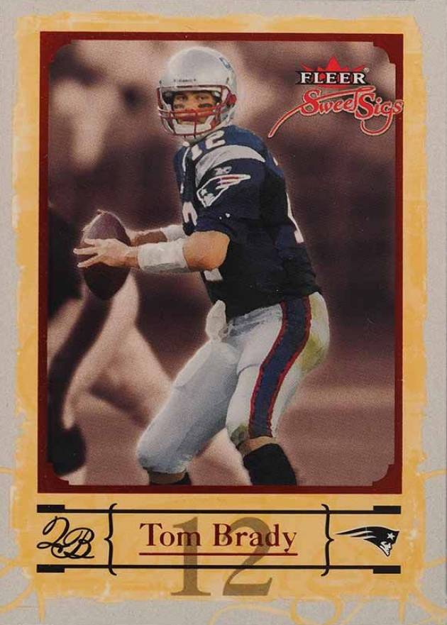2004 Fleer Sweet Sigs Tom Brady #60 Football Card