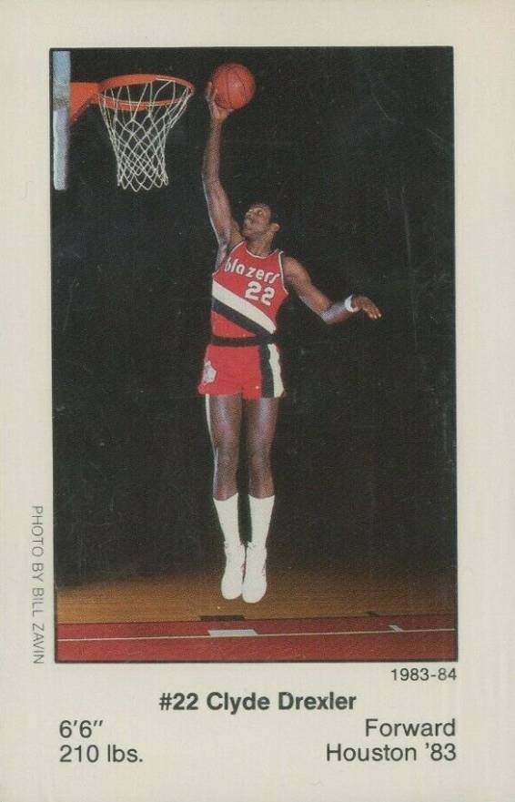 1983 Trailblazers Police Clyde Drexler #22 Basketball Card