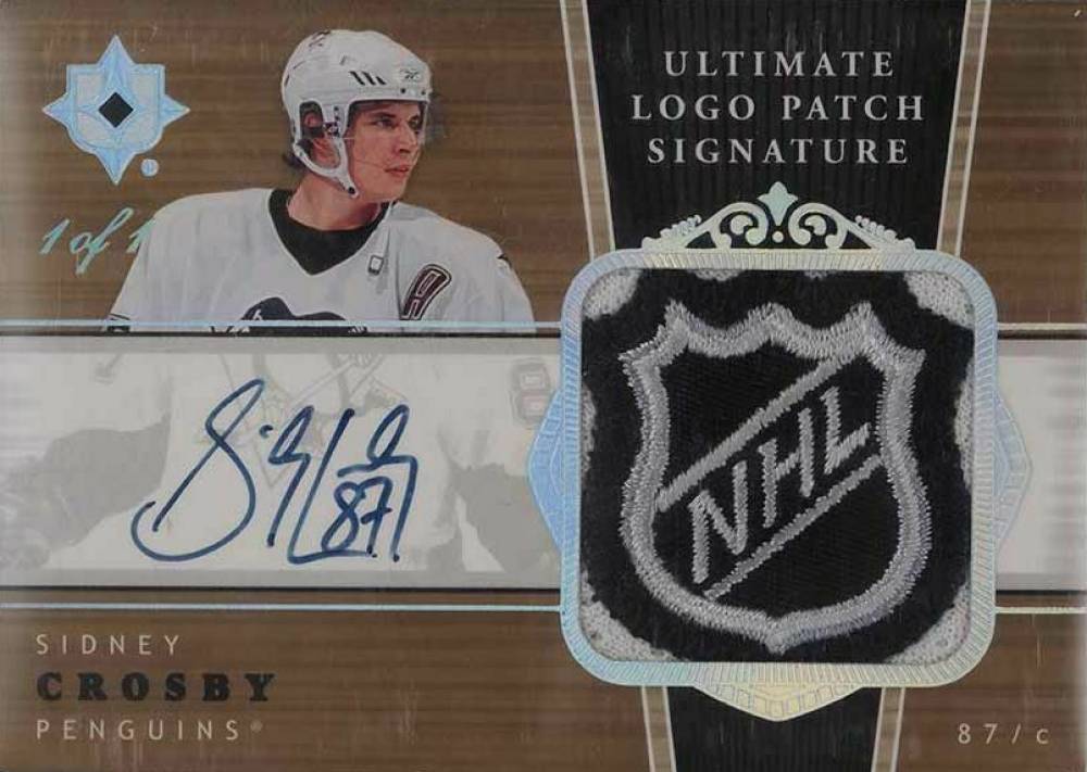2006 Ultimate Collection Ultimate Signature Logos Sidney Crosby #SL-SC Hockey Card