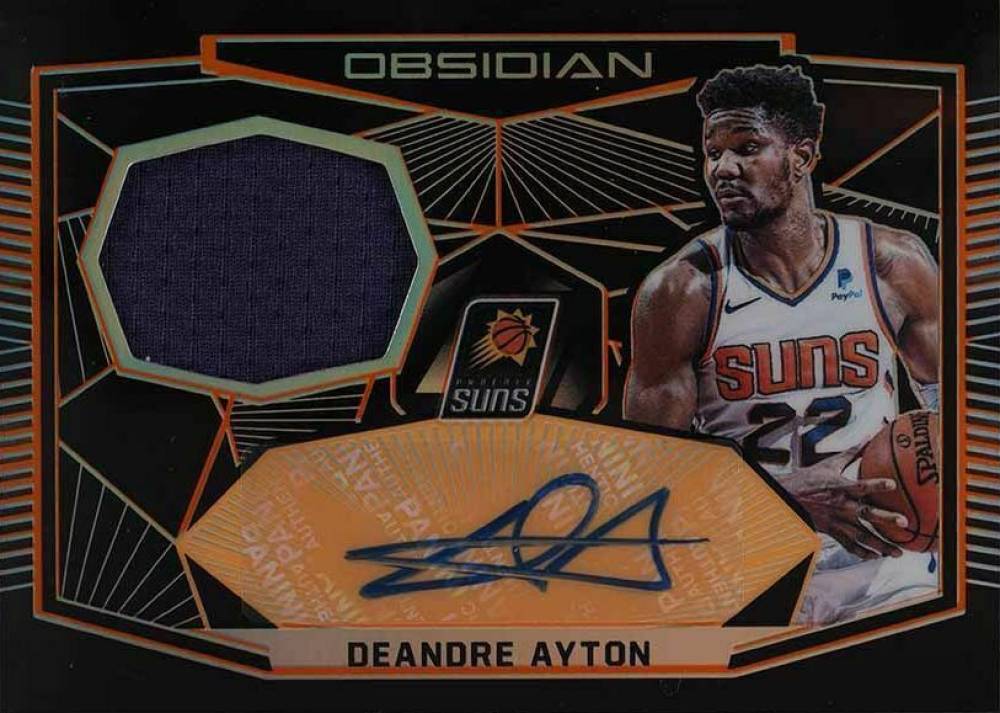 2018 Panini Obsidian Rookie Jersey Autographs DeAndre Ayton #DAY Basketball Card