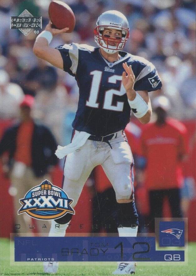 2003 Upper Deck Super Bowl XXXVII Tom Brady #SB-1 Football Card