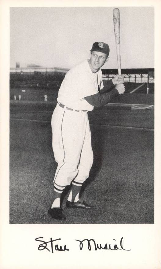 1956 Cardinals Postcards Stan Musial # Baseball Card