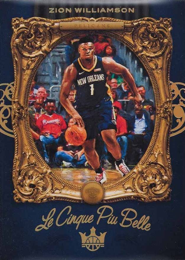 2019 Panini Court Kings Le Cinque Piu Belle Zion Williamson #2 Basketball Card