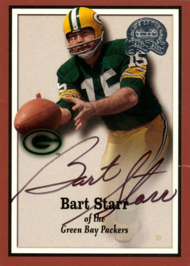 2000 Fleer Greats of the Game Bart Starr #53 Football Card