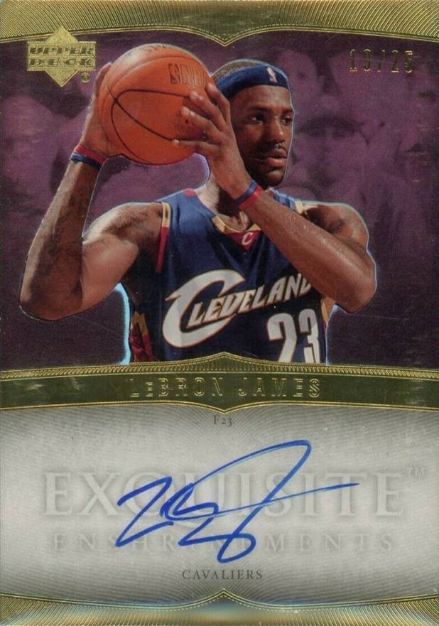 2006 Upper Deck Exquisite Collection Enshrinements LeBron James #EX-LJ2 Basketball Card