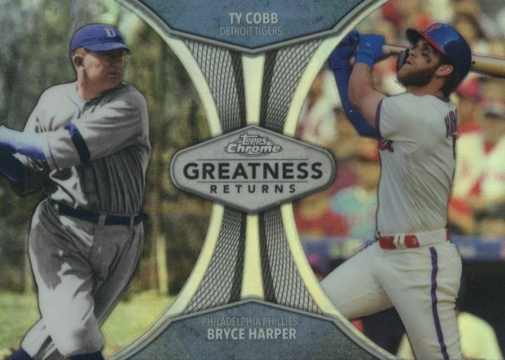 2019 Topps Chrome Greatness Returns  Bryce Harper/Ty Cobb #GRE7 Baseball Card
