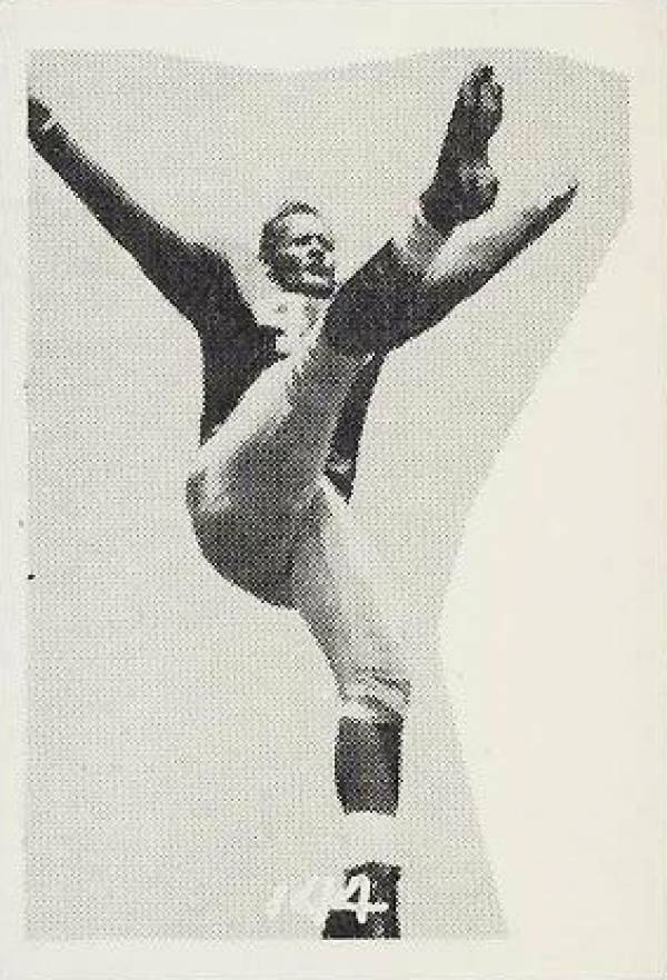 1955 All American Sports Club Tom Landry #144 Football Card