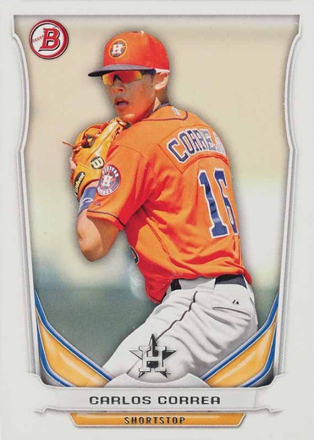 2014 Bowman Draft Picks Top Prospects Carlos Correa #TP3 Baseball Card