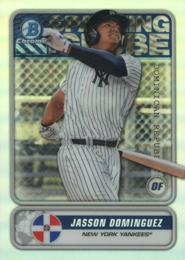 2020 Bowman Chrome Spanning the Globe Jasson Dominguez #JD Baseball Card