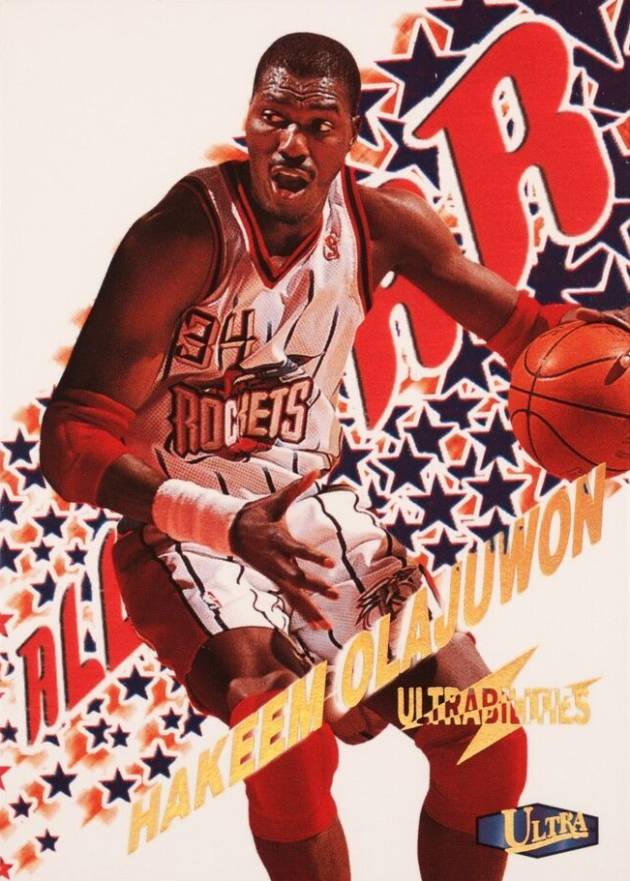 1997 Ultra Ultrabilities Hakeem Olajuwon #18 Basketball Card