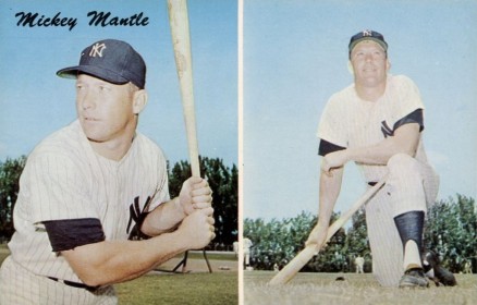 1959 Holiday Inn Postcard Mickey Mantle #A Baseball Card