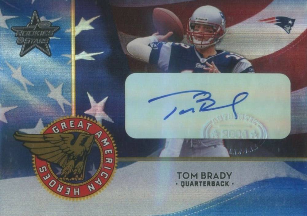 2004 Leaf R & S Great American Heroes Tom Brady #GAH19 Football Card