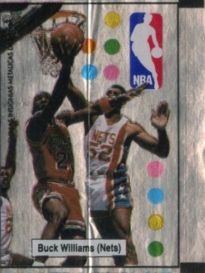 1989 Spanish Chicle Metalica  Buck Williams # Basketball Card