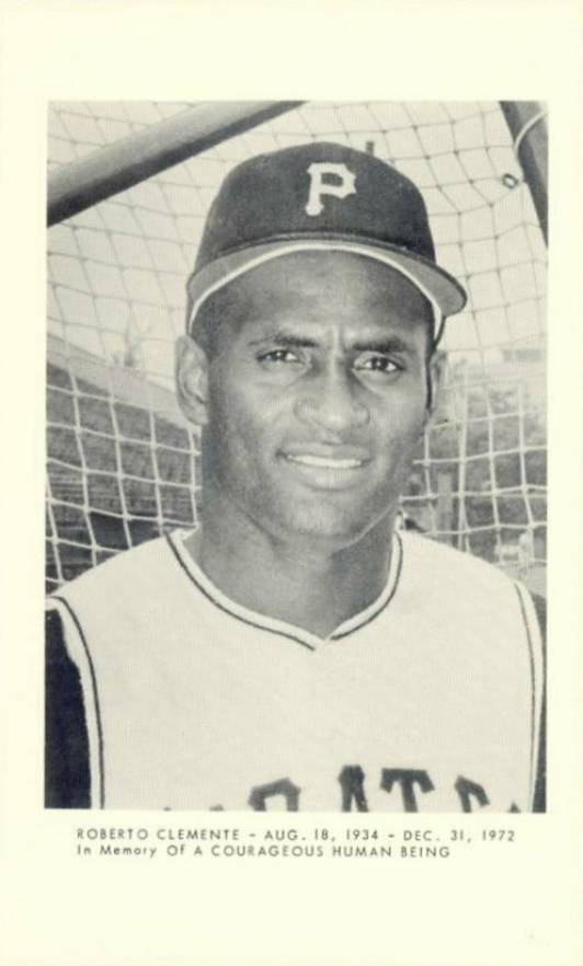 1973 Allied Printing Roberto Clemente Memorial Postcard Roberto Clemente # Baseball Card