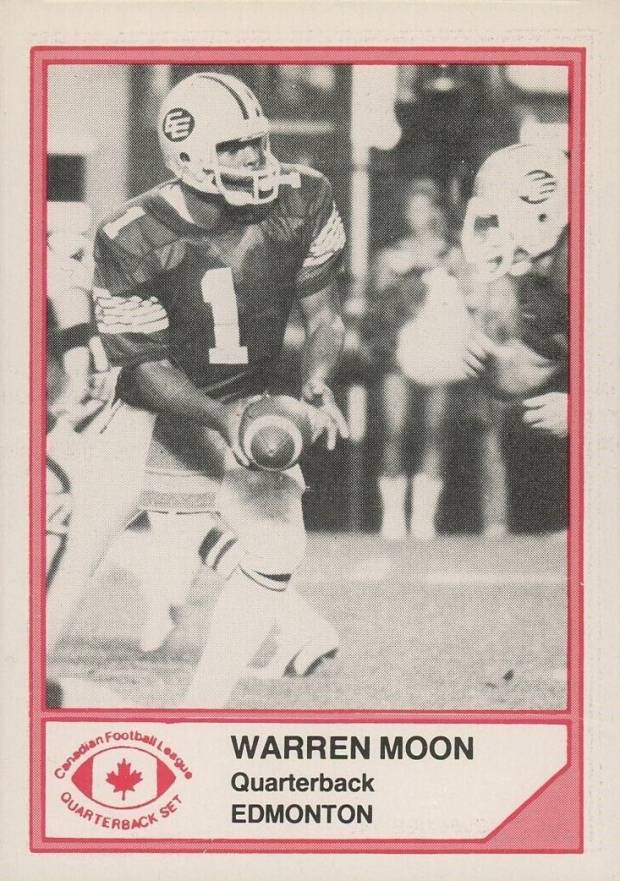 1983 Jogo CFL Quarterbacks Warren Moon # Football Card