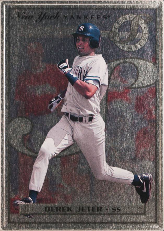 1996 Leaf Steel Derek Jeter #40 Baseball Card