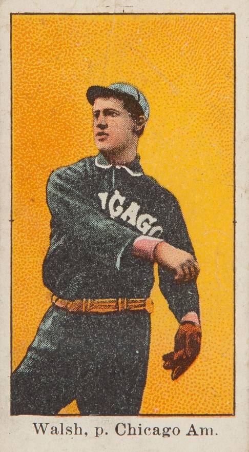 1909 E90-1 American Caramel Walsh, p. Chicago Amer. # Baseball Card