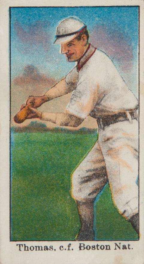 1909 E90-1 American Caramel Thomas, c.f. Boston Nat. # Baseball Card