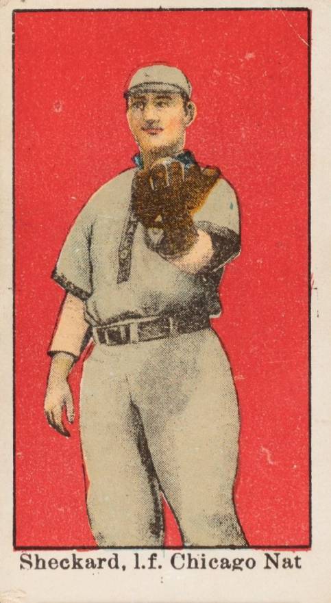 1909 E90-1 American Caramel Sheckard, l.f. Chicago Nat. # Baseball Card