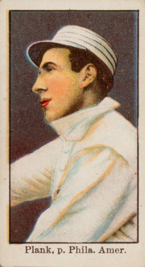 1909 E90-1 American Caramel Plank, p. Phila. Amer. # Baseball Card