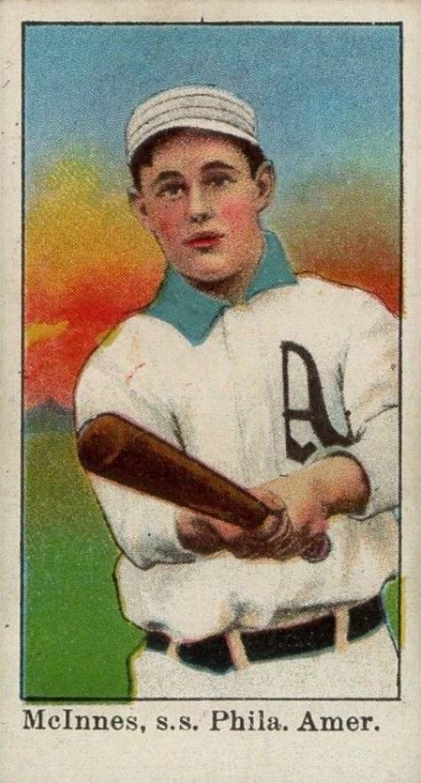 1909 E90-1 American Caramel McInnes, s.s. Phila. Amer. # Baseball Card