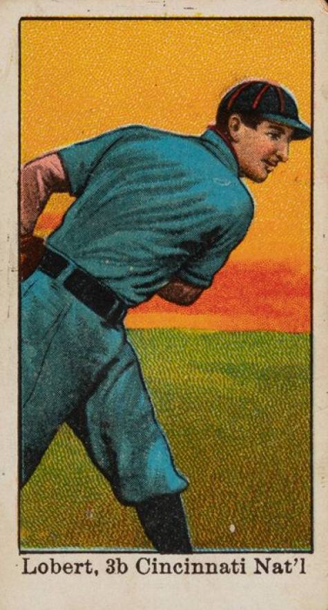 1909 E90-1 American Caramel Lobert, p. Cincinnati Nat'l # Baseball Card