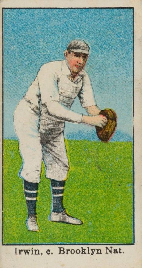 1909 E90-1 American Caramel Irwin, c. Brooklyn Nat. # Baseball Card