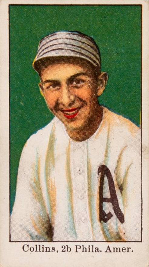1909 E90-1 American Caramel Collins, 2b, Phila. Amer. # Baseball Card