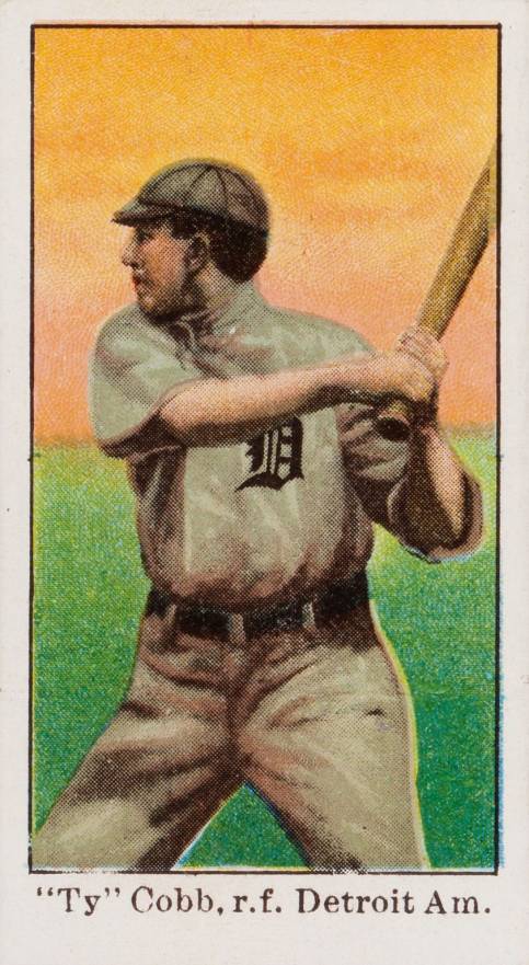 1909 E90-1 American Caramel Ty Cobb, r.f. Detroit Amer. # Baseball Card