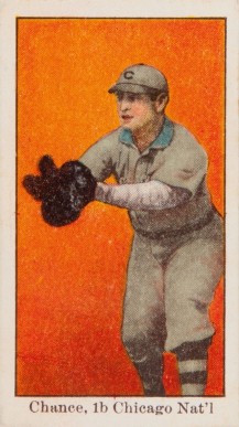 1909 E90-1 American Caramel Chance, 1b, Chicago Nat'l # Baseball Card