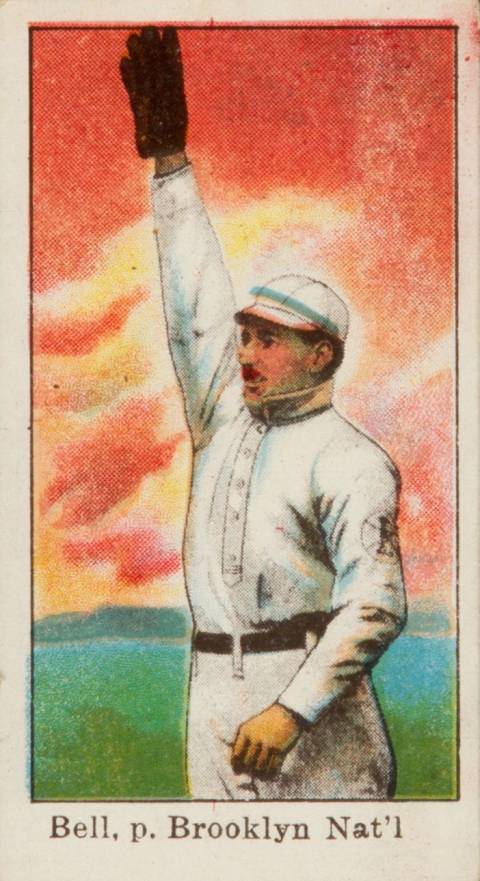 1909 E90-1 American Caramel Bell, p, Brooklyn Nat'l # Baseball Card