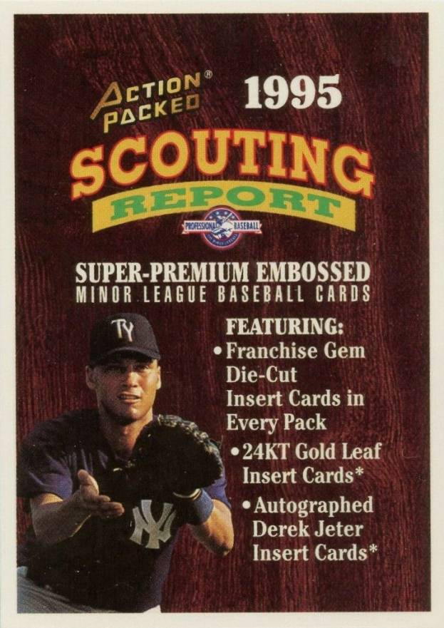 1995 Action Packed Scouting Report Derek Jeter # Baseball Card