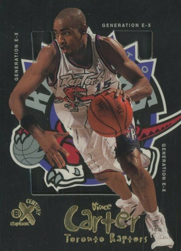 1998 Skybox E-X Century Generation E-X Vince Carter #4 Basketball Card