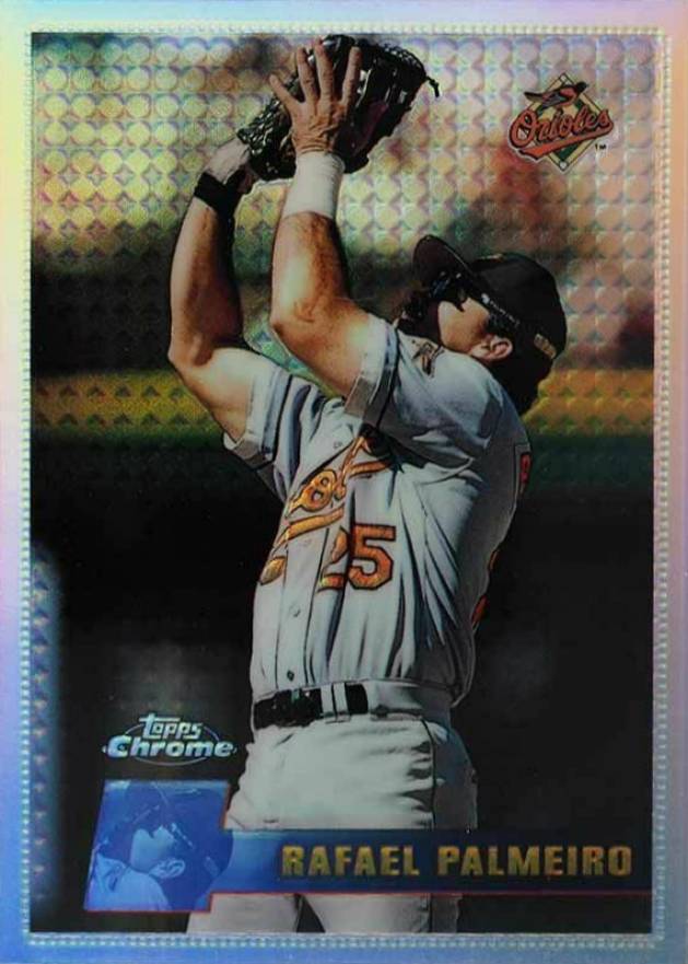 1996 Topps Chrome Rafael Palmero #158 Baseball Card