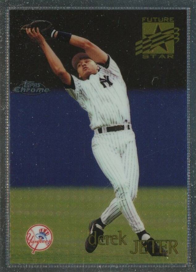 1996 Topps Chrome Derek Jeter #80 Baseball Card