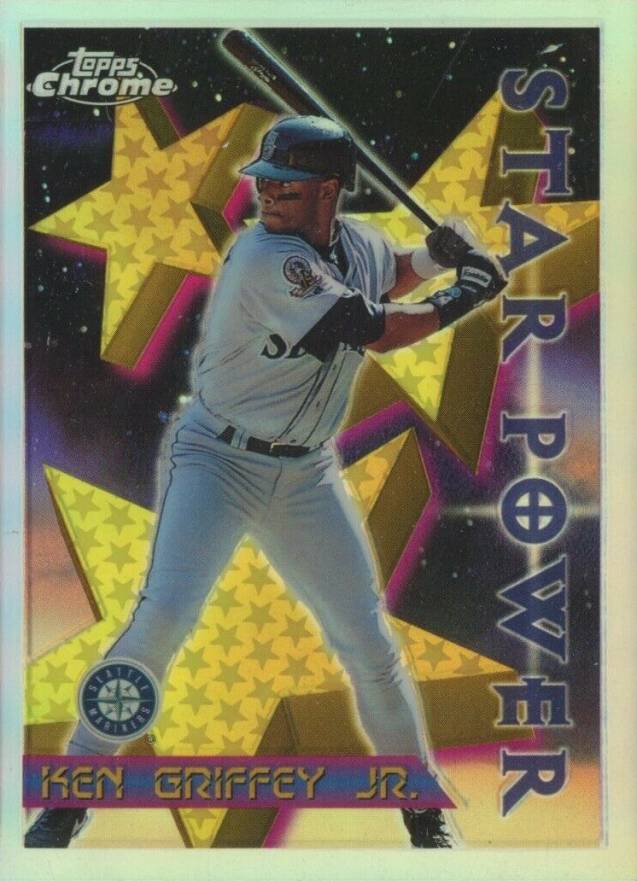 1996 Topps Chrome Ken Griffey Jr. #90 Baseball Card