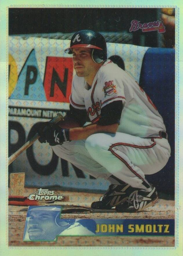 1996 Topps Chrome John Smoltz #59 Baseball Card