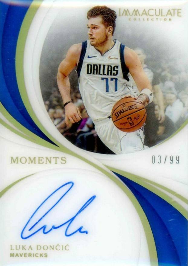 2018 Panini Immaculate Collection Immaculate Moments Autographs Luka Doncic #LDC2 Basketball Card