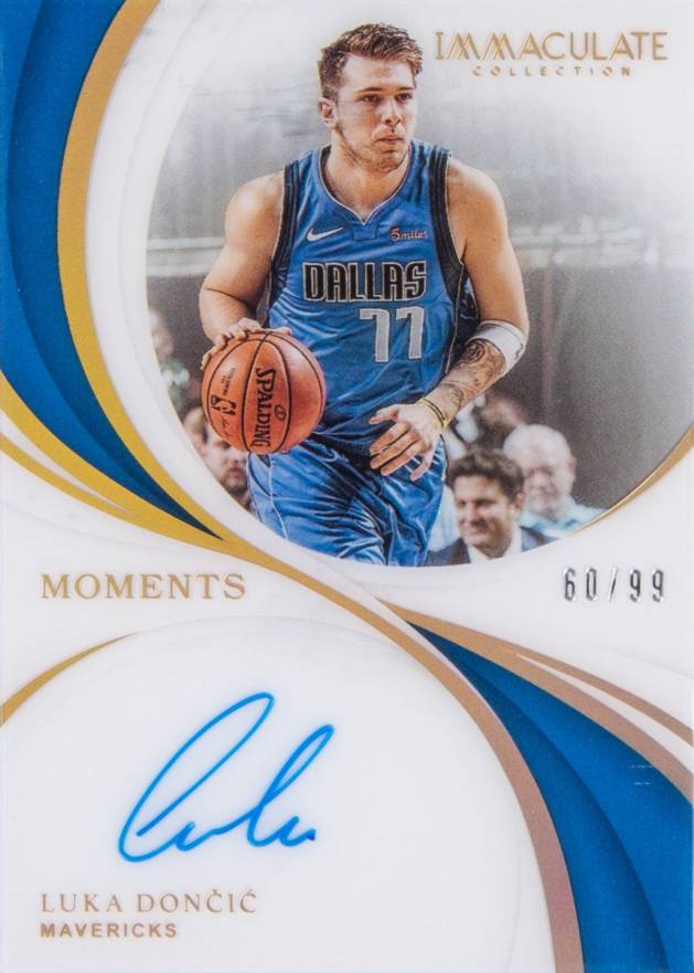 2018 Panini Immaculate Collection Immaculate Moments Autographs Luka Doncic #LDC4 Basketball Card