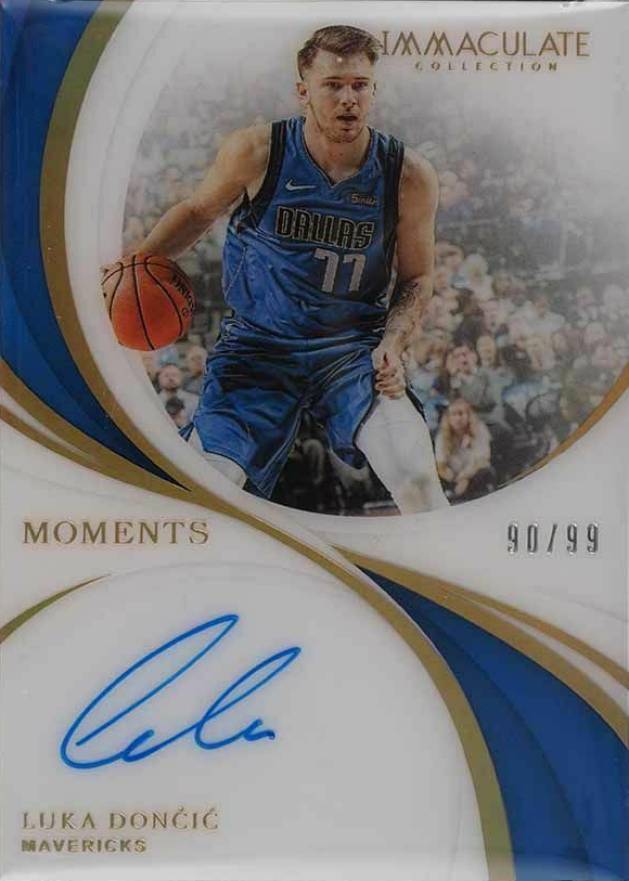 2018 Panini Immaculate Collection Immaculate Moments Autographs Luka Doncic #LDC3 Basketball Card