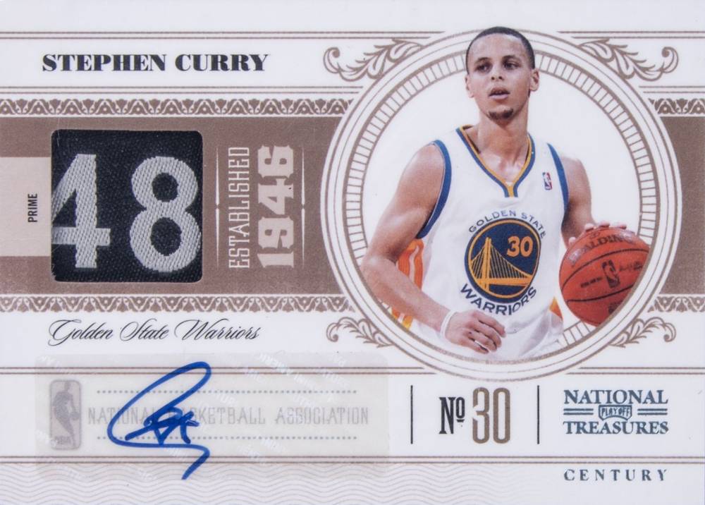 2010 Playoff National Treasures Stephen Curry #32 Basketball Card