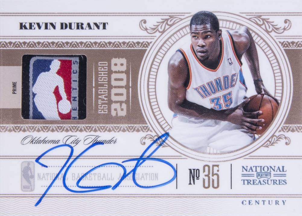 2010 Playoff National Treasures Kevin Durant #71 Basketball Card