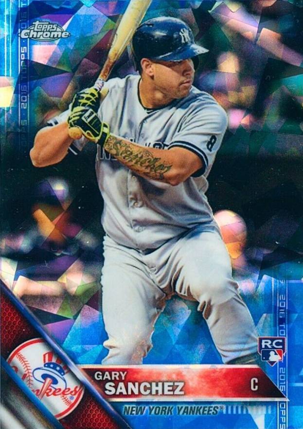 2016 Topps Chrome Sapphire Edition Gary Sanchez #675 Baseball Card