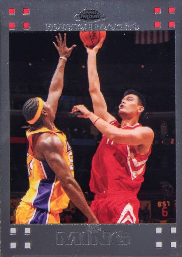 2007 Topps Chrome Yao Ming #11 Basketball Card